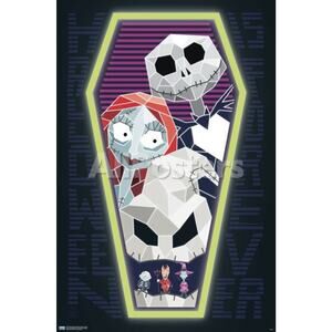 Disney Nightmare Before Christmas Coffin Poster 22.375x34 Jack Sally